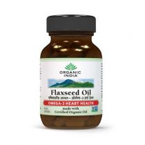 Flaxseed Oil 60 Capsules organic india 10 % discount